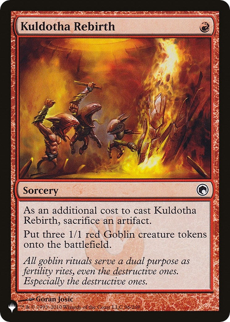Kuldotha Rebirth (96/249) (The List Reprints) (LIST)