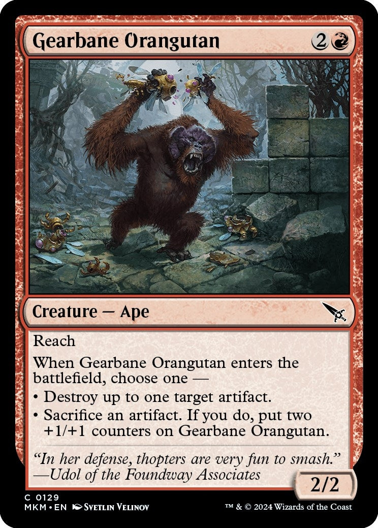 Gearbane Orangutan (129) (Murders at Karlov Manor)