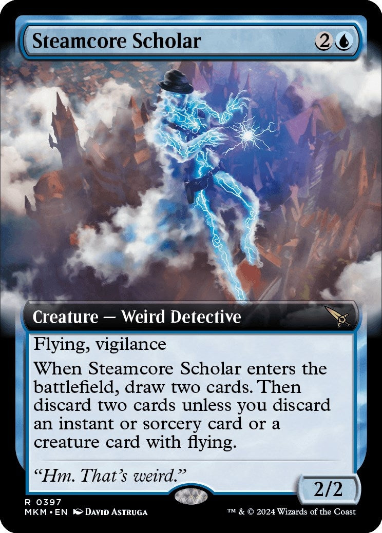 Image for Steamcore Scholar (Extended Art) (397) (Murders at Karlov Manor) - Magic: The Gathering