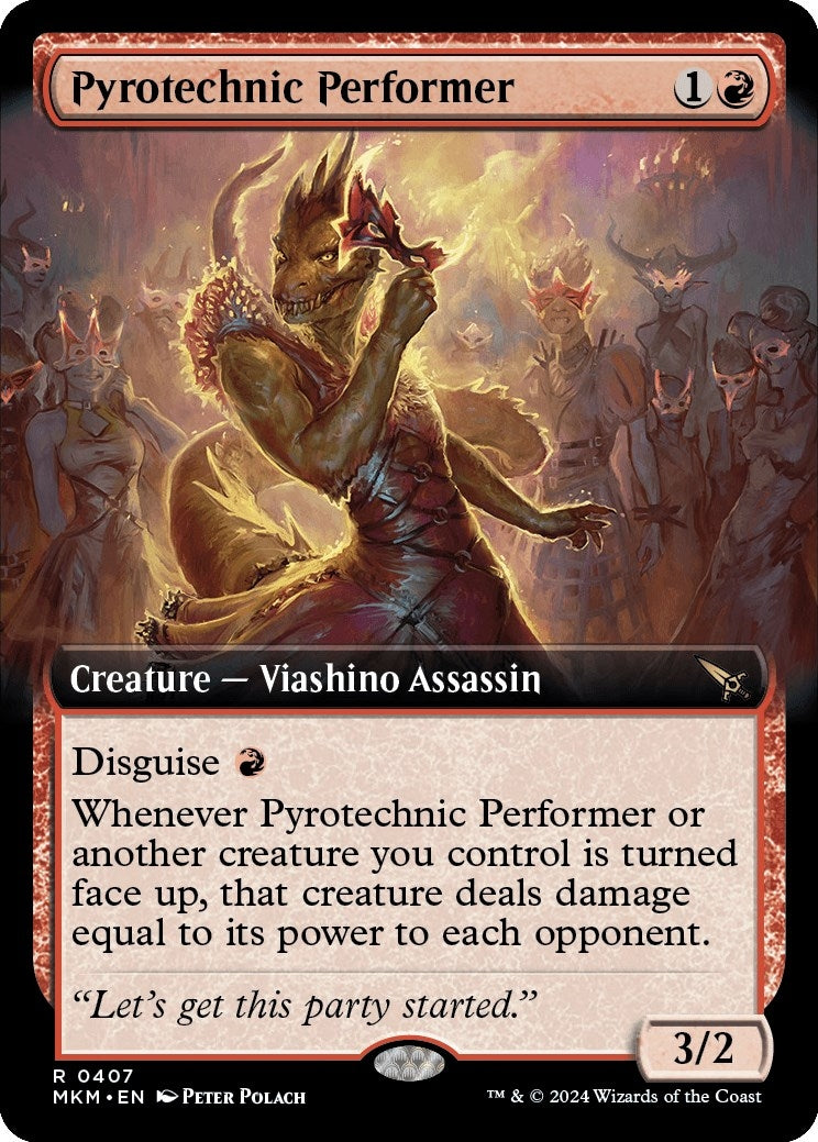 Image for Pyrotechnic Performer (Extended Art) (407) (Murders at Karlov Manor) - Magic: The Gathering