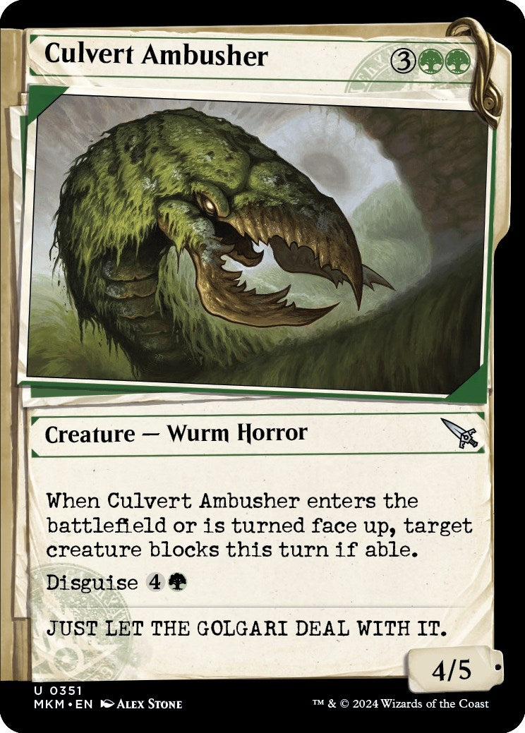 Image for Culvert Ambusher (Showcase) (351) (Murders at Karlov Manor) - Magic: The Gathering