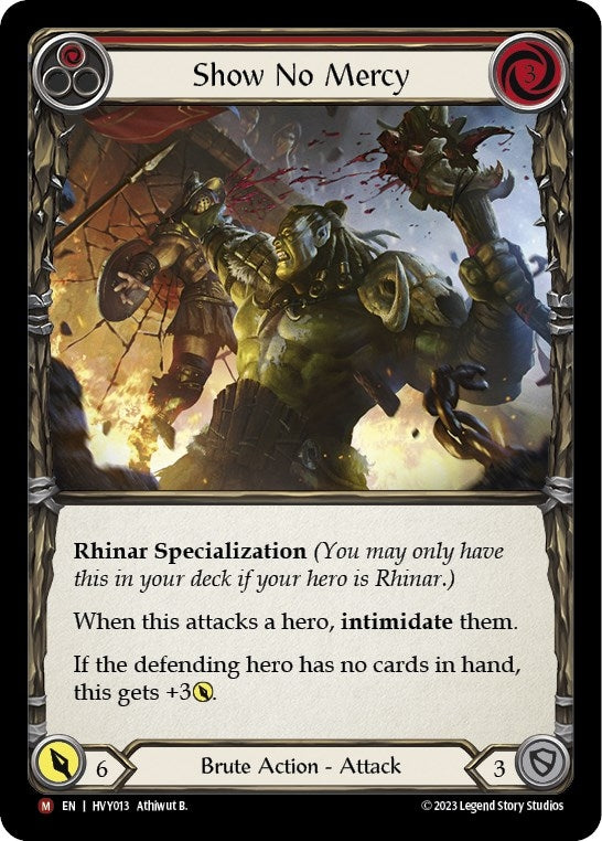 Image for Show No Mercy (HVY013) (Heavy Hitters) - Flesh and Blood TCG