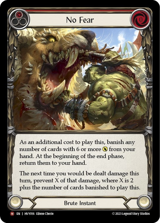 Image for No Fear (HVY016) (Heavy Hitters) - Flesh and Blood TCG