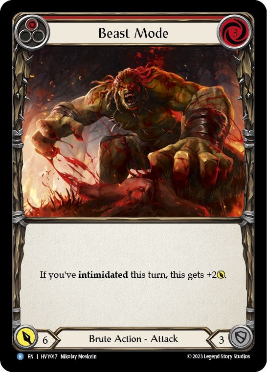 Image for Beast Mode (Red) (HVY017) (Heavy Hitters) - Flesh and Blood TCG