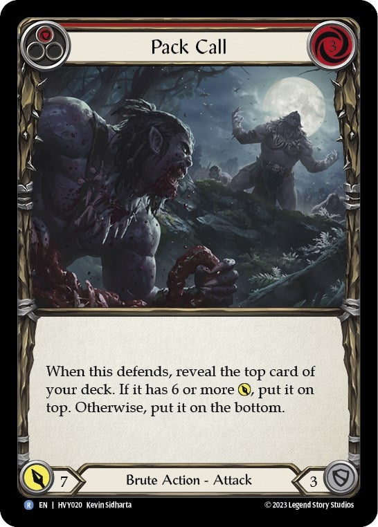 Image for Pack Call (Red) (HVY020) (Heavy Hitters) - Flesh and Blood TCG