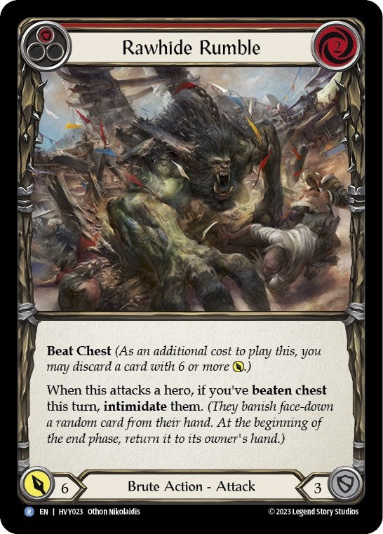 Image for Rawhide Rumble (Red) (HVY023) (Heavy Hitters) - Flesh and Blood TCG