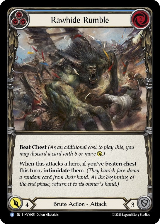 Image for Rawhide Rumble (Blue) (HVY025) (Heavy Hitters) - Flesh and Blood TCG