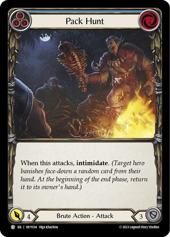 Image for Pack Hunt (Blue) (HVY034) (Heavy Hitters) - Flesh and Blood TCG