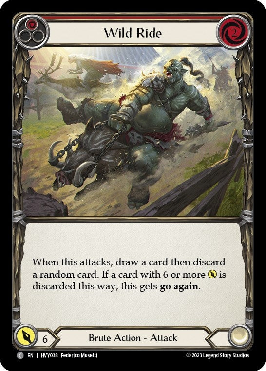 Image for Wild Ride (Red) (HVY038) (Heavy Hitters) - Flesh and Blood TCG