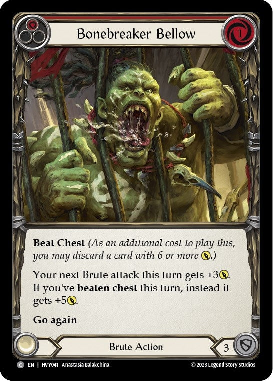 Image for Bonebreaker Bellow (Red) (HVY041) (Heavy Hitters) - Flesh and Blood TCG