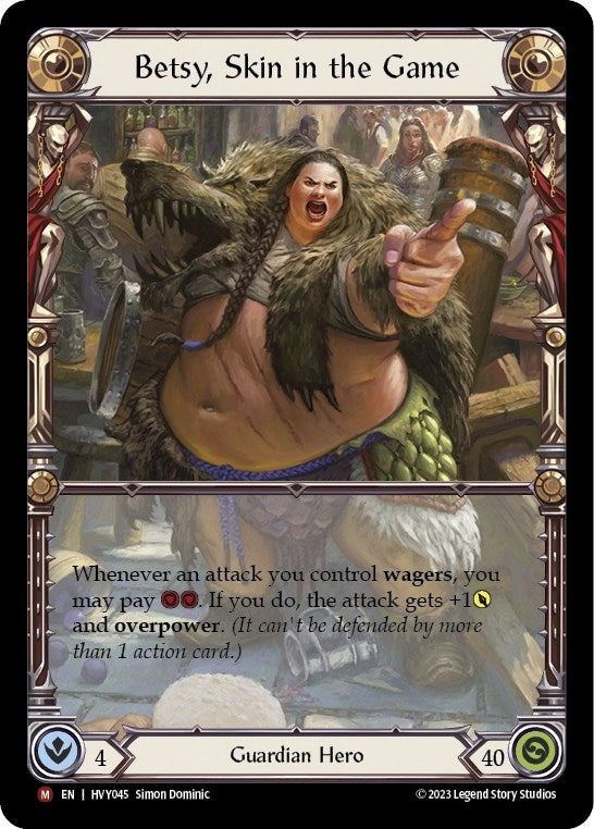 Image for Betsy, Skin in the Game (HVY045) (Heavy Hitters) - Flesh and Blood TCG