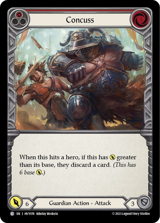 Image for Concuss (Red) (HVY074) (Heavy Hitters) - Flesh and Blood TCG