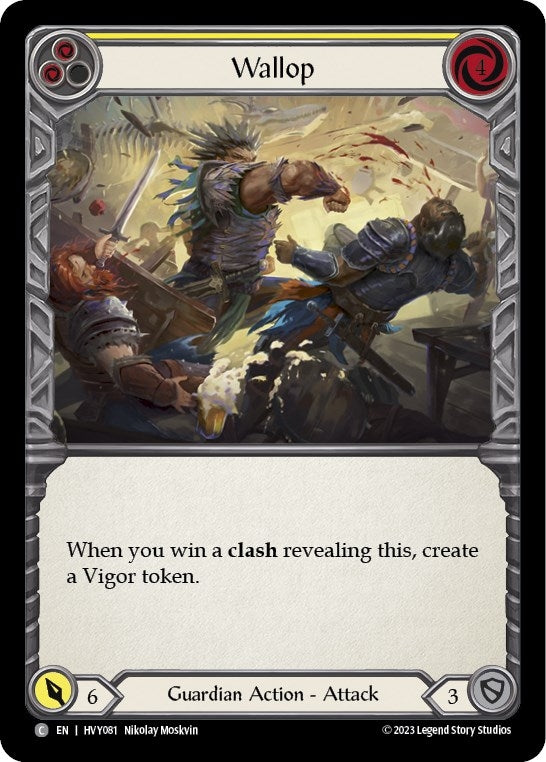 Image for Wallop (Yellow) (HVY081) (Heavy Hitters) - Flesh and Blood TCG