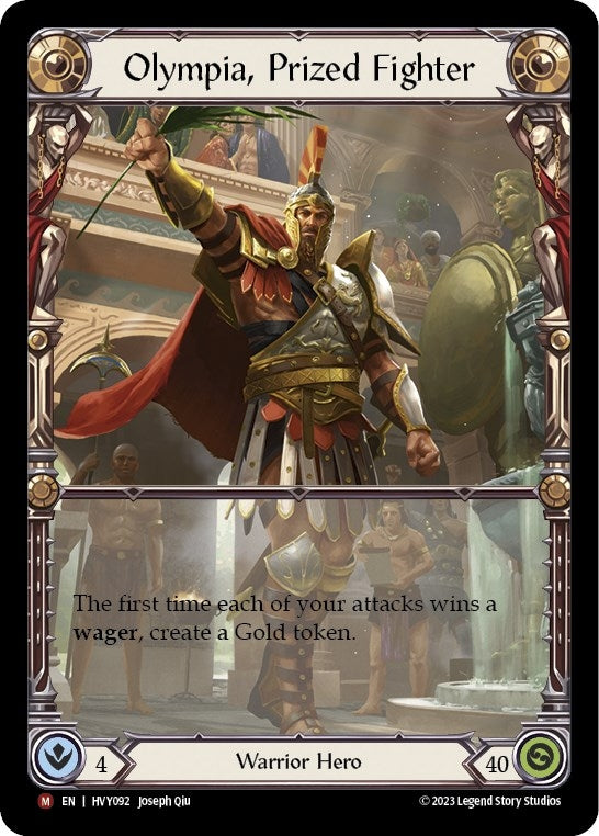 Image for Olympia, Prized Fighter (HVY092) (Heavy Hitters) - Flesh and Blood TCG