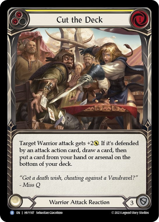 Image for Cut the Deck (Yellow) (HVY107) (Heavy Hitters) - Flesh and Blood TCG