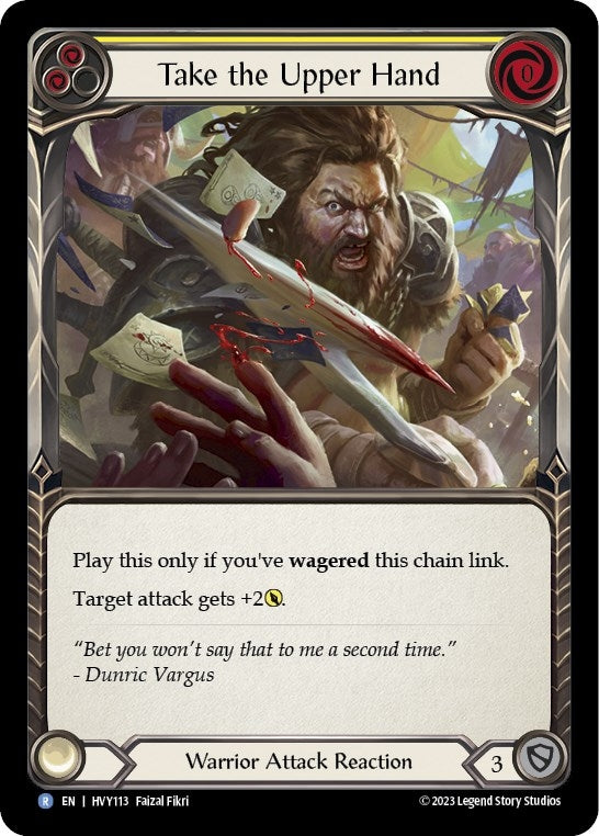 Image for Take the Upper Hand (Yellow) (HVY113) (Heavy Hitters) - Flesh and Blood TCG