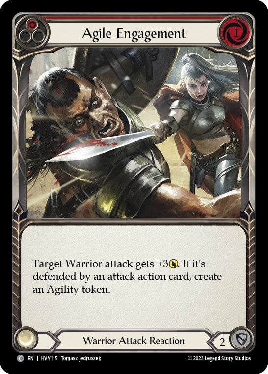 Image for Agile Engagement (Red) (HVY115) (Heavy Hitters) - Flesh and Blood TCG