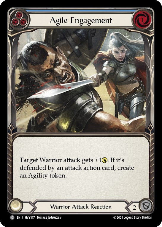 Image for Agile Engagement (Blue) (HVY117) (Heavy Hitters) - Flesh and Blood TCG