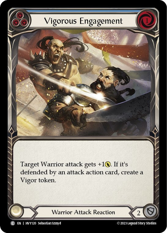 Image for Vigorous Engagement (Blue) (HVY120) (Heavy Hitters) - Flesh and Blood TCG