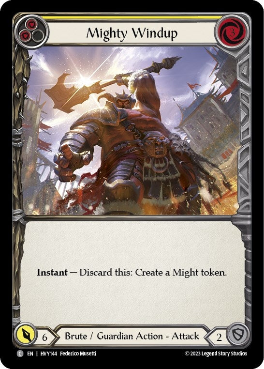 Image for Mighty Windup (Yellow) (HVY144) (Heavy Hitters) - Flesh and Blood TCG
