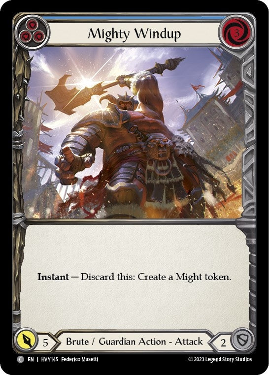 Image for Mighty Windup (Blue) (HVY145) (Heavy Hitters) - Flesh and Blood TCG
