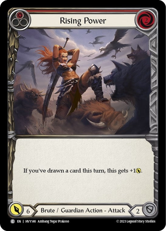 Image for Rising Power (Red) (HVY146) (Heavy Hitters) - Flesh and Blood TCG