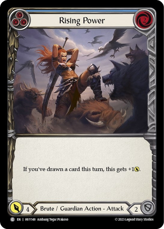 Image for Rising Power (Blue) (HVY148) (Heavy Hitters) - Flesh and Blood TCG