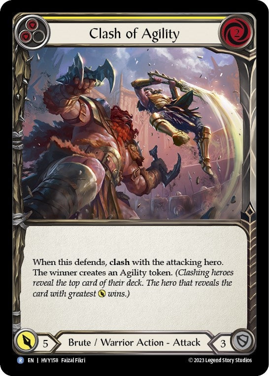 Image for Clash of Agility (Yellow) (HVY158) (Heavy Hitters) - Flesh and Blood TCG