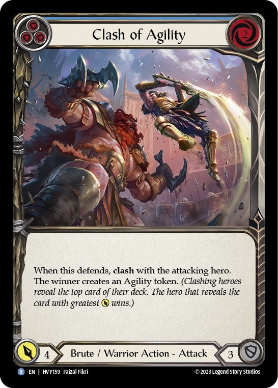 Image for Clash of Agility (Blue) (HVY159) (Heavy Hitters) - Flesh and Blood TCG