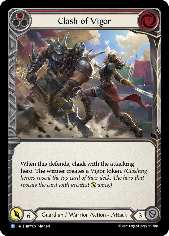Image for Clash of Vigor (Red) (HVY177) (Heavy Hitters) - Flesh and Blood TCG