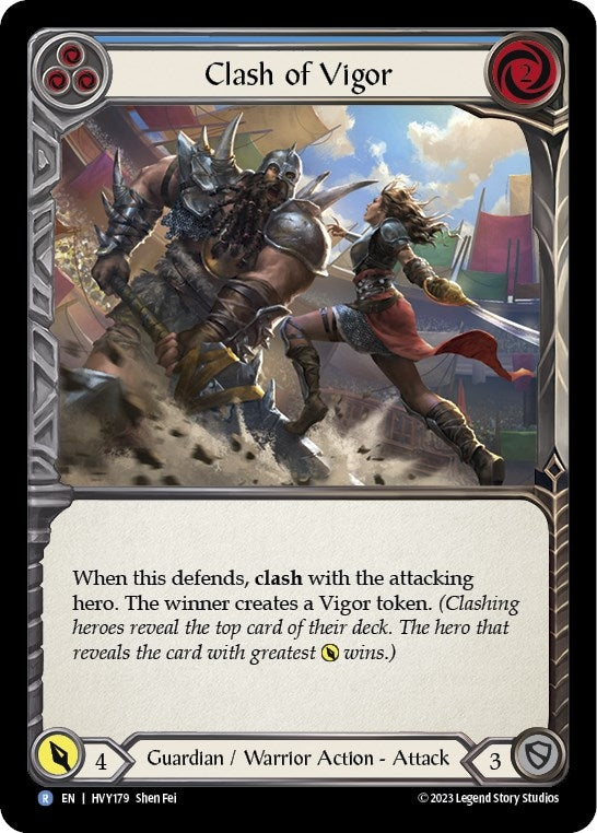 Image for Clash of Vigor (Blue) (HVY179) (Heavy Hitters) - Flesh and Blood TCG