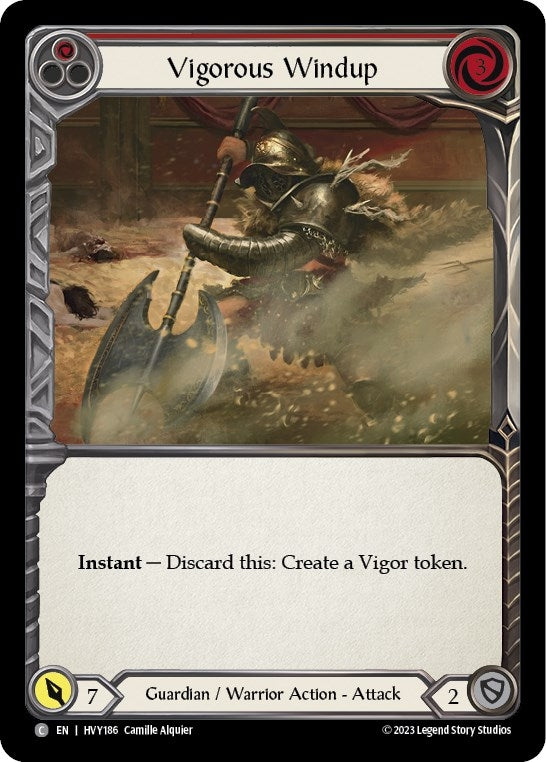Image for Vigorous Windup (Red) (HVY186) (Heavy Hitters) - Flesh and Blood TCG