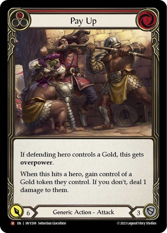 Image for Pay Up (HVY208) (Heavy Hitters) - Flesh and Blood TCG