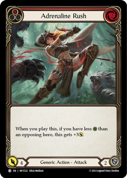 Image for Adrenaline Rush (Red) (HVY222) (Heavy Hitters) - Flesh and Blood TCG