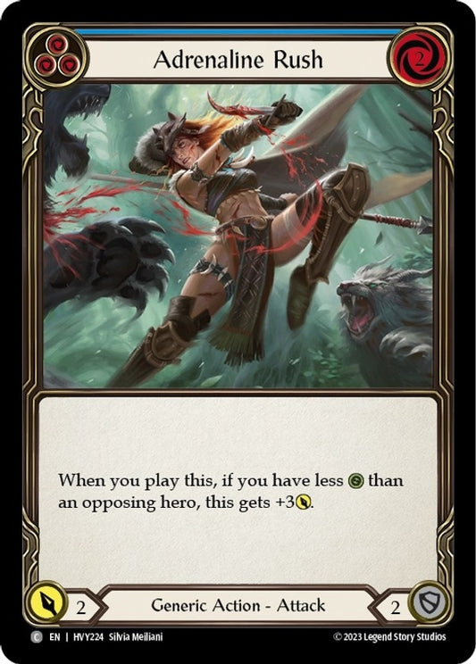 Image for Adrenaline Rush (Blue) (HVY224) (Heavy Hitters) - Flesh and Blood TCG