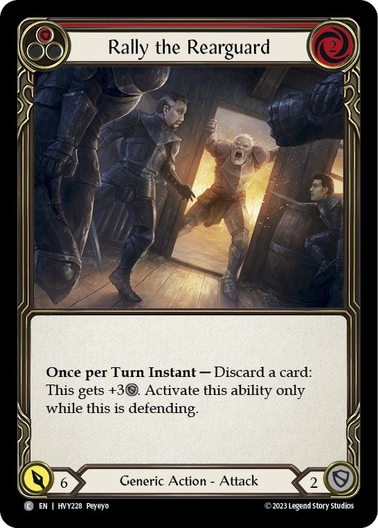 Image for Rally the Rearguard (Red) (HVY228) (Heavy Hitters) - Flesh and Blood TCG