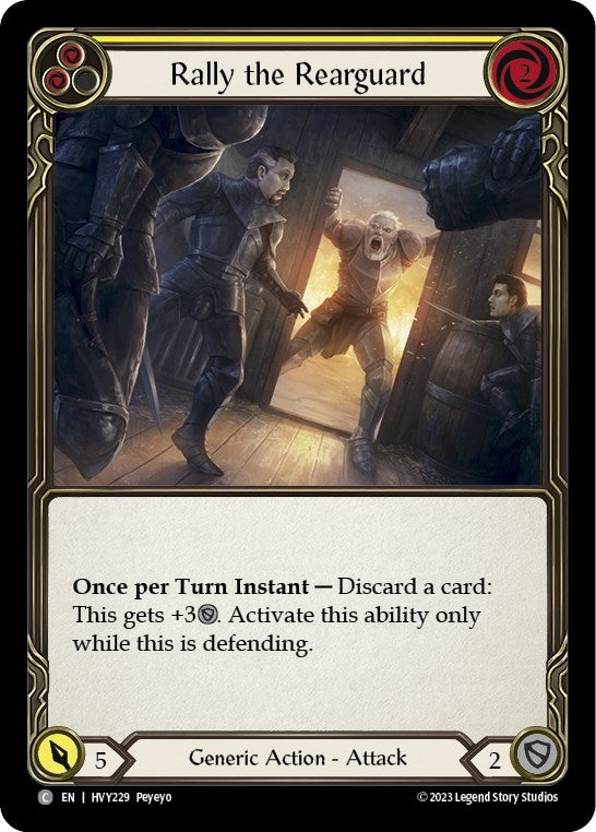 Image for Rally the Rearguard (Yellow) (HVY229) (Heavy Hitters) - Flesh and Blood TCG