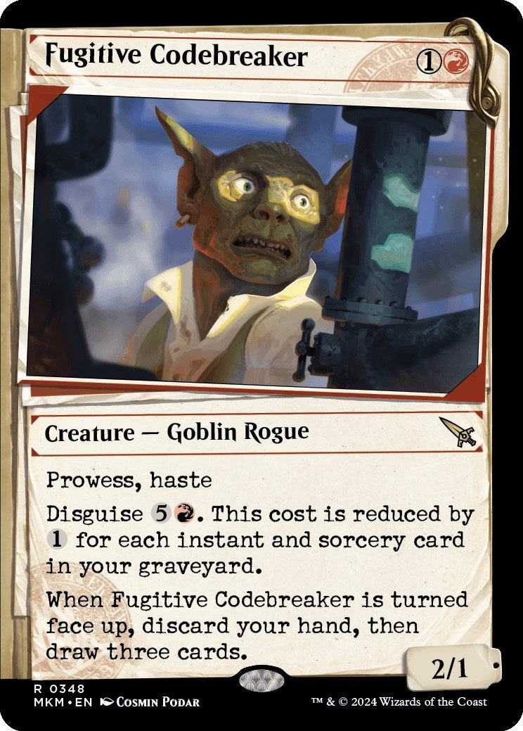Image for Fugitive Codebreaker (Showcase) (348) (Murders at Karlov Manor) - Magic: The Gathering
