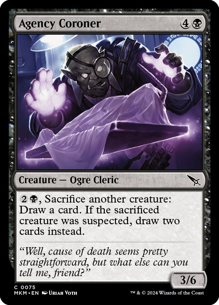 Image for Agency Coroner (75) (Murders at Karlov Manor) - Magic: The Gathering