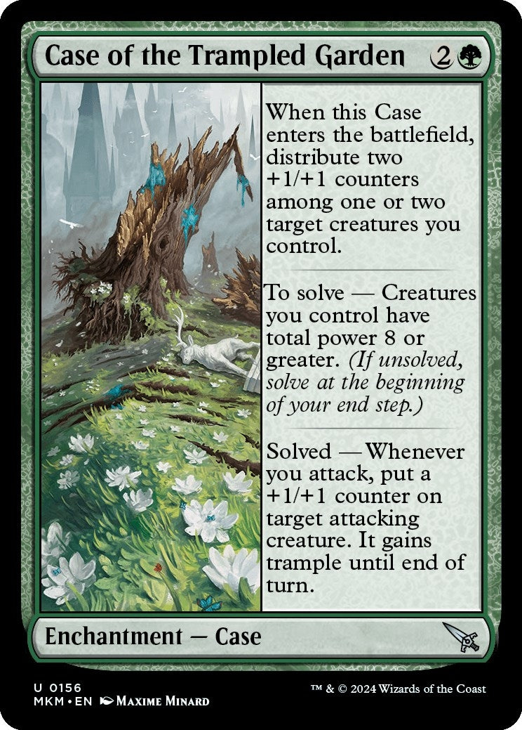Image for Case of the Trampled Garden (156) (Murders at Karlov Manor) - Magic: The Gathering