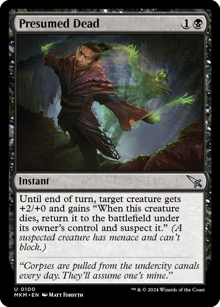 Image for Presumed Dead (100) (Murders at Karlov Manor) - Magic: The Gathering