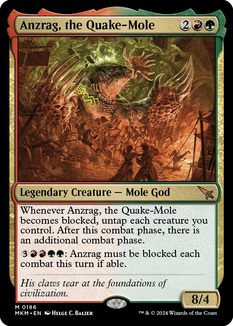Image for Anzrag, the Quake-Mole (186) (Murders at Karlov Manor) - Magic: The Gathering