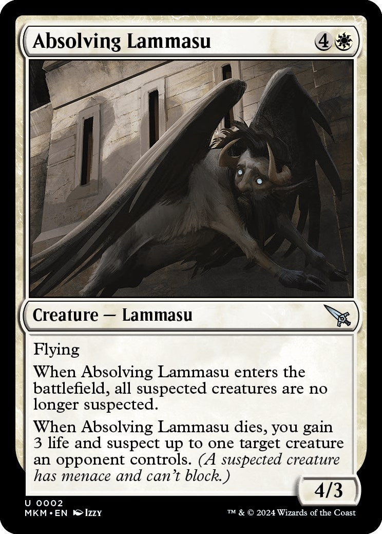 Image for Absolving Lammasu (2) (Murders at Karlov Manor) - Magic: The Gathering