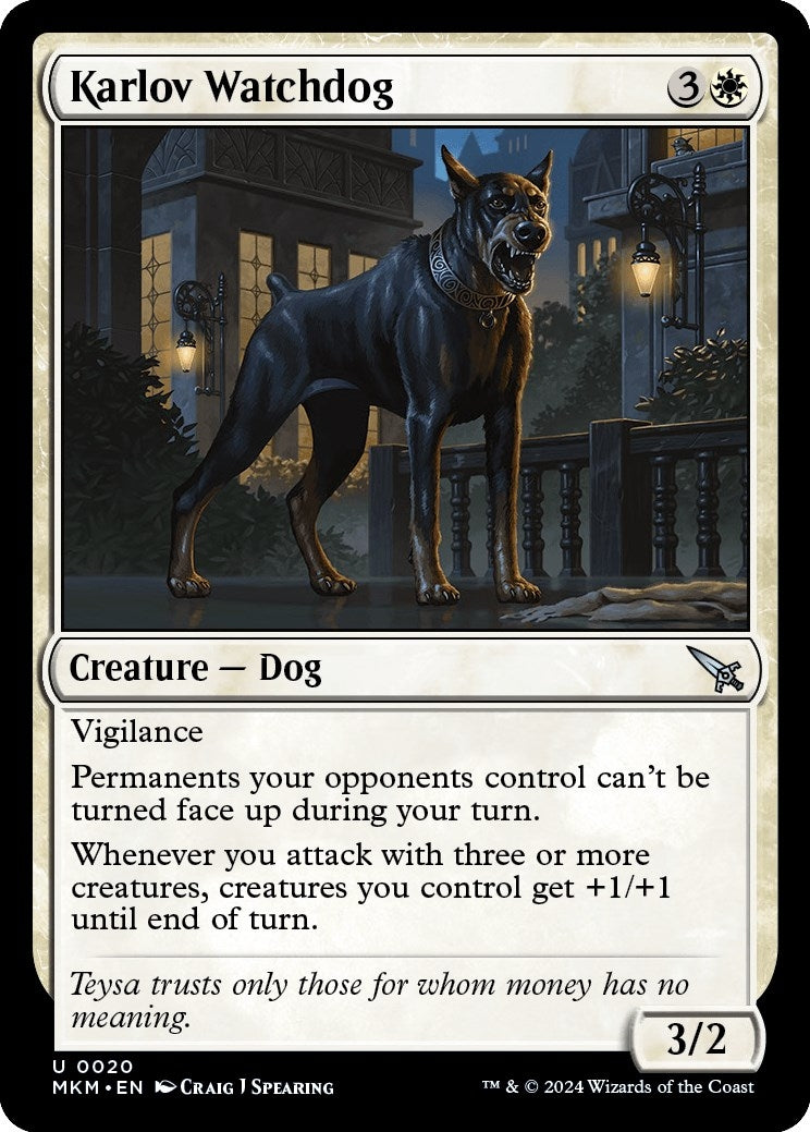 Image for Karlov Watchdog (20) (Murders at Karlov Manor) - Magic: The Gathering