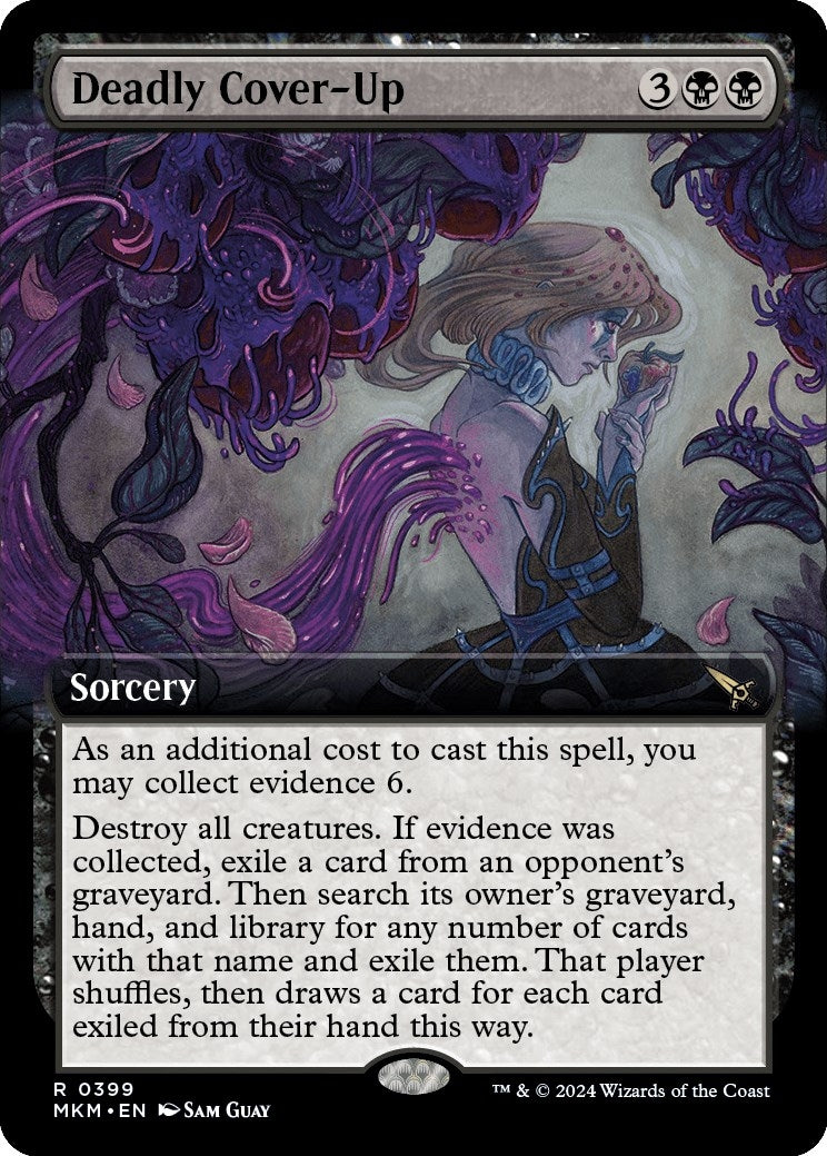Image for Deadly Cover-Up (Extended Art) (399) (Murders at Karlov Manor) - Magic: The Gathering