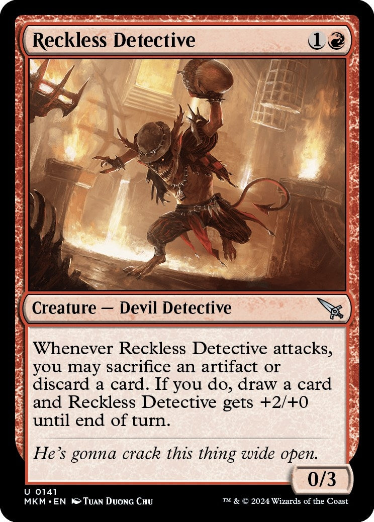 Image for Reckless Detective (141) (Murders at Karlov Manor) - Magic: The Gathering