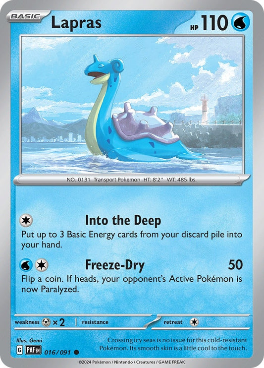 Lapras (016/091) (SV: Paldean Fates)