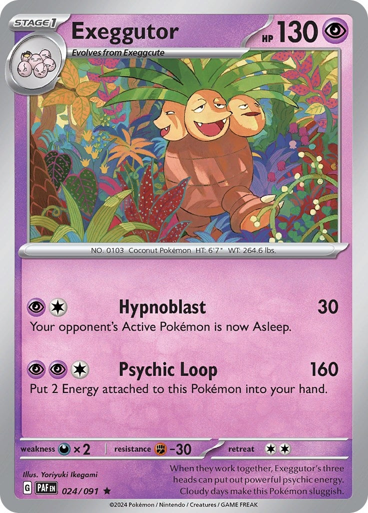 Image for Exeggutor (024/091) (SV: Paldean Fates) - Pokemon