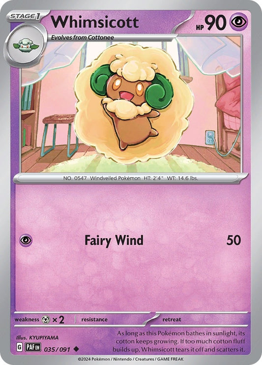 Whimsicott (035/091) (SV: Paldean Fates)