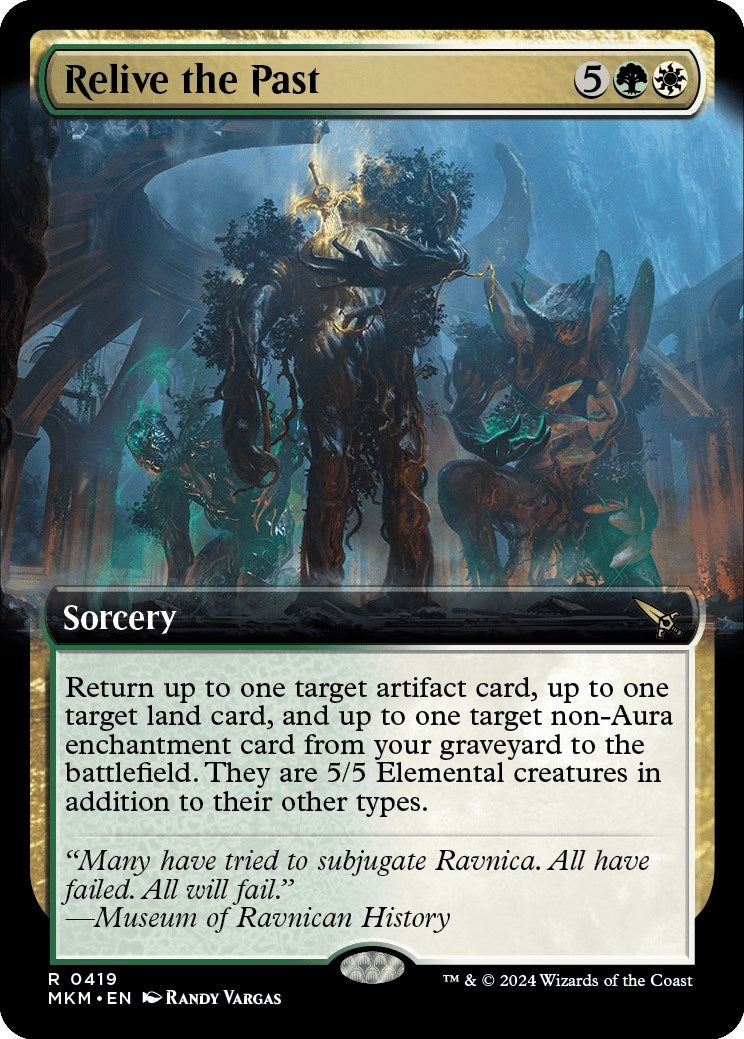 Image for Relive the Past (Extended Art) (419) (Murders at Karlov Manor) - Magic: The Gathering